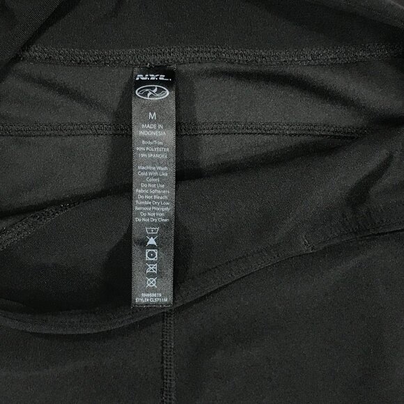 NYL Shorts Women's Medium Black Pull On Athletic Stretch Pocket Yoga Gym Running - Picture 3 of 10